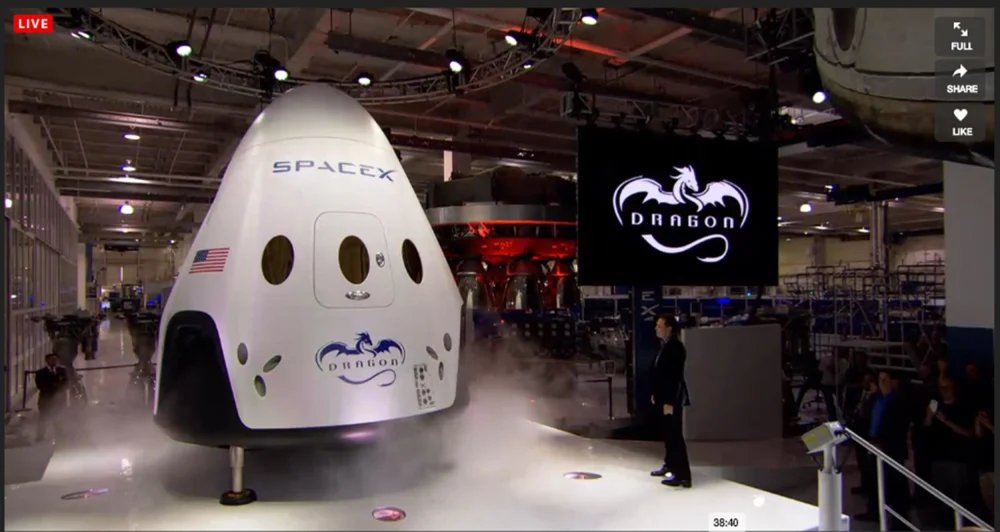 SpaceX Dragon capsule reveal